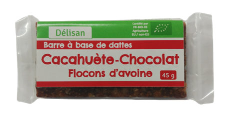 Barre cacahuète chocolat